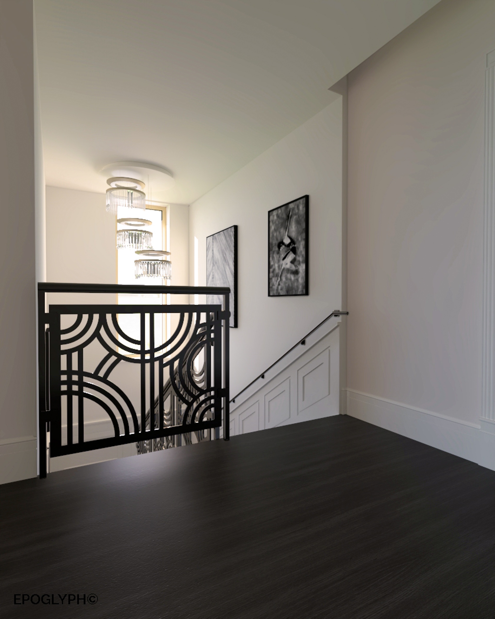 дизайн интерьера лестницы в частном доме